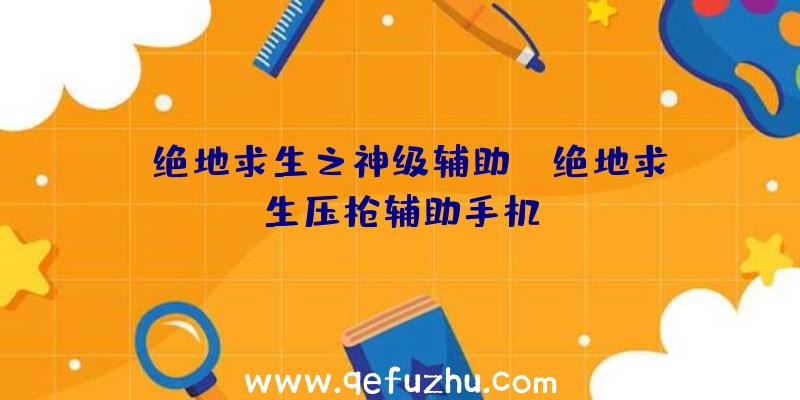 「绝地求生之神级辅助」|绝地求生压枪辅助手机